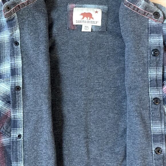 |Dakota Grizzly| Thermal Lined Plaid Flannel Longsleeved Snap Mens XXL Workwear - Picture 9 of 9
